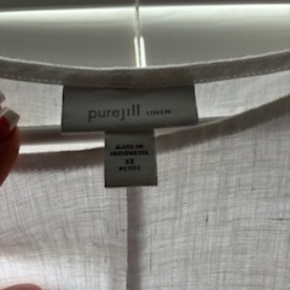 J Jill linen top white